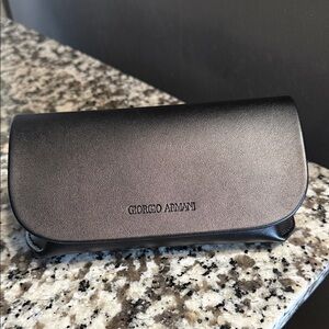 Giorgio Armani Leather Glasses Case